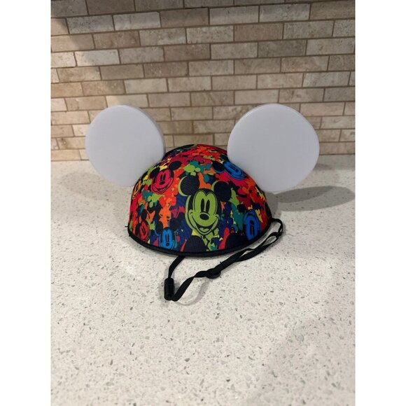 Disney Theme Parks Souvenir Mickey Mouse Ears Hat Multicolored Light Up Ears - Picture 1 of 3
